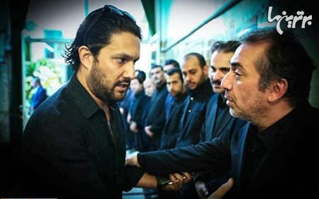 حامد بهداد در مراسم ختم پدرِ سیامک انصاری/عکس