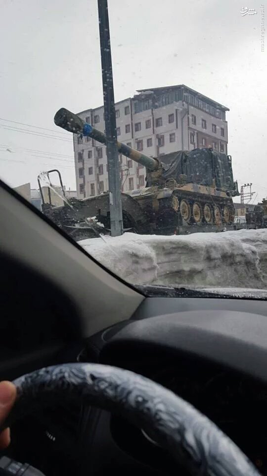 عکس/ حرکت تانک های ترکیه به سمت ایران