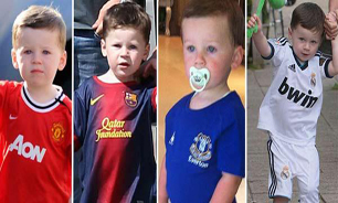 بهم خوردن برنامه توسط پسر وین رونی! +عکس