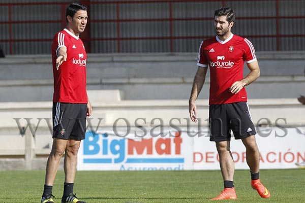 دو بازیکن ایرانی در تمرین اوساسونا/عکس