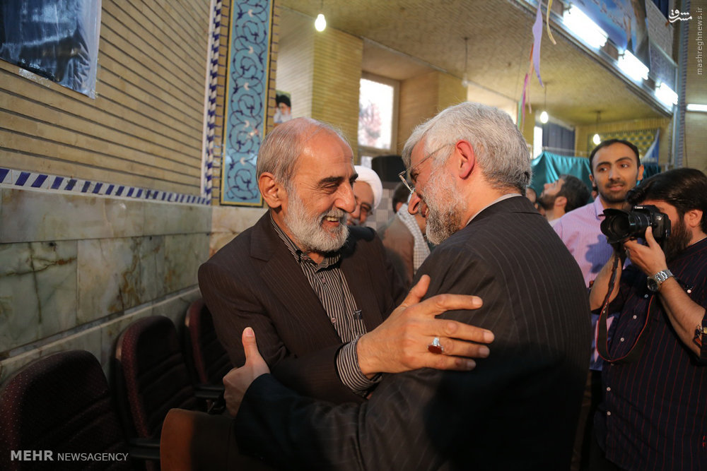 خوش و بش جلیلی و شریعتمداری/ عکس