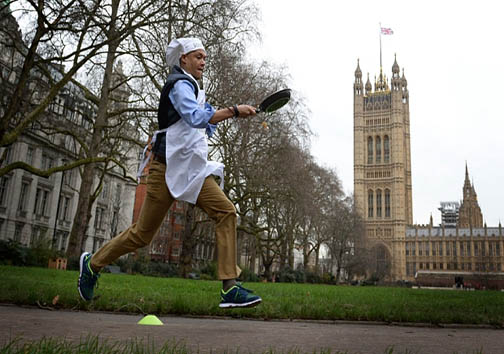 مسابقه دو با پنکیک + تصاویر