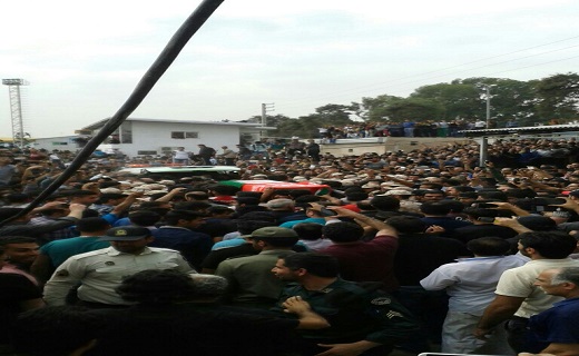 گزارش تصویری از مراسم تدفین هادی نوروزی در بابل