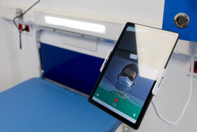 امکان ویزیت و گفتگو از راه دور با بیماران به وسیله‌ی تبلت در بزرگترین بیمارستان سیار کشور