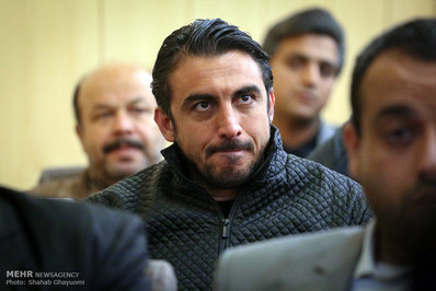 سید مهدی رحمتی در مراسم منصور پورحیدری