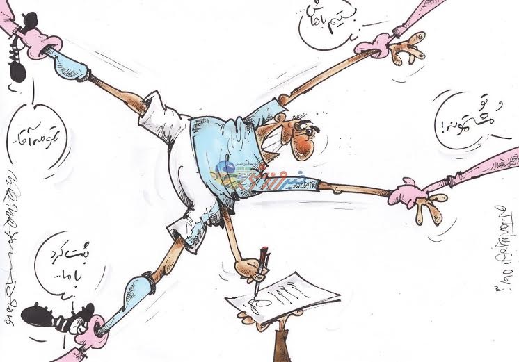 بالاخره ستاره قرارداد بست!/ کاریکاتور