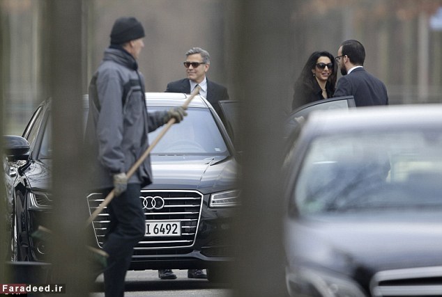 عکس/ دیدار جرج كلونی با مركل برای حمايت از پناهندگان