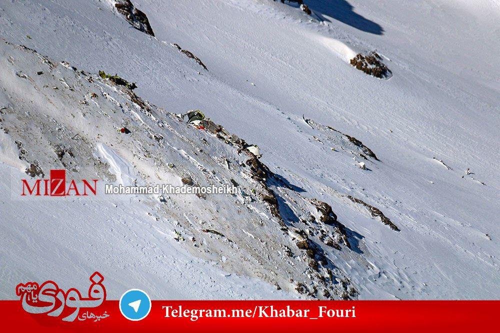 نخستين تصوير از لاشه هواپيمای مسافربری تهران-ياسوج