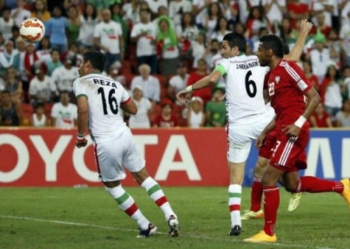 قوچان نژاد با این ضربه امارات را از پای درآورد/ عکس