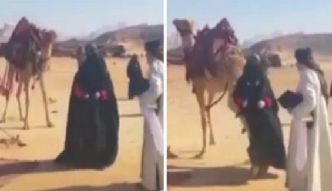 لگد خوردن هنرپیشۀ زن از شتر! +عکس