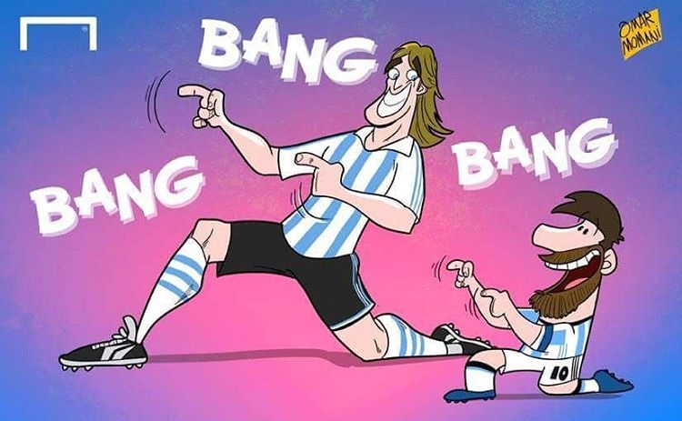 مسی بازهم رکورد زد!/ کاریکاتور