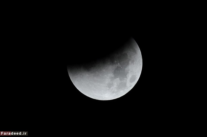 (تصاویر) ماه‌گرفتگی منحصر به فرد