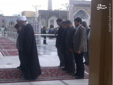 عراقچی در حرم امام رضا (ع)/عکس