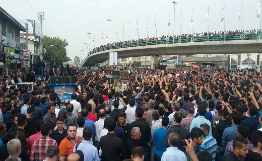 گزارش تصویری از مراسم تدفین هادی نوروزی در بابل