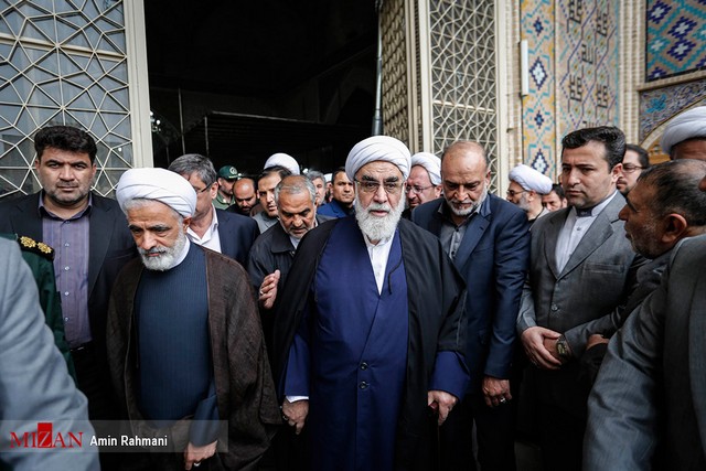 رئیس دفتر رهبر انقلاب در مراسم تشییع آیت الله باریک بین/عکس