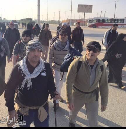 فرزند آیت الله هاشمی در راهپیمایی اربعین کربلا/ عکس