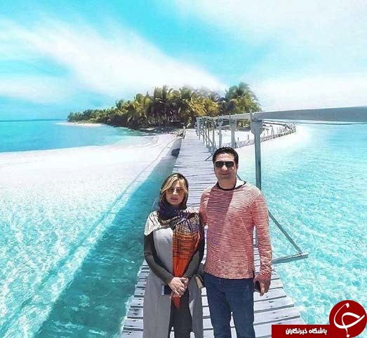 نیوشا ضیغمی و همسرش وسط دریا + عکس