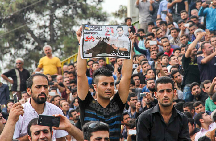 (تصاویر) تشییع هادی نوروزی در بابل