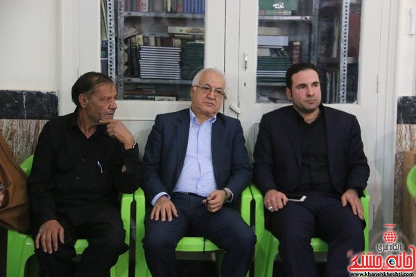 دکتر علی اصغر رستمی ابوسعیدی رئیس دانشگاه پیام نور کشور و معاون وزیر و خلیلیل رئیس دانشگاه پیام نور رفسنجان در مجلس ترحیم حجت‌الاسلام حاج شیخ عباس پورمحمدی