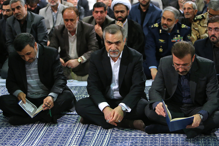 محمود احمدی نژاد و برادر روحانی در کنارهم