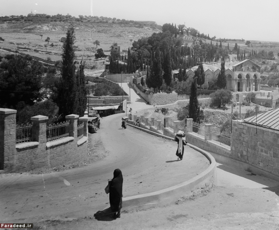 نمایی از داخل شهر بیت المقدس. سال 1900
