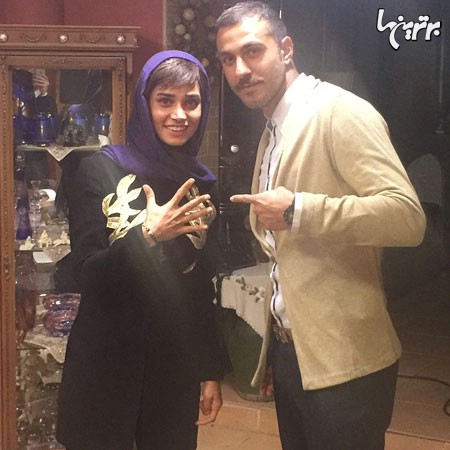 سوشا مکانی در کنار بازیگر مشهور زن/ عکس