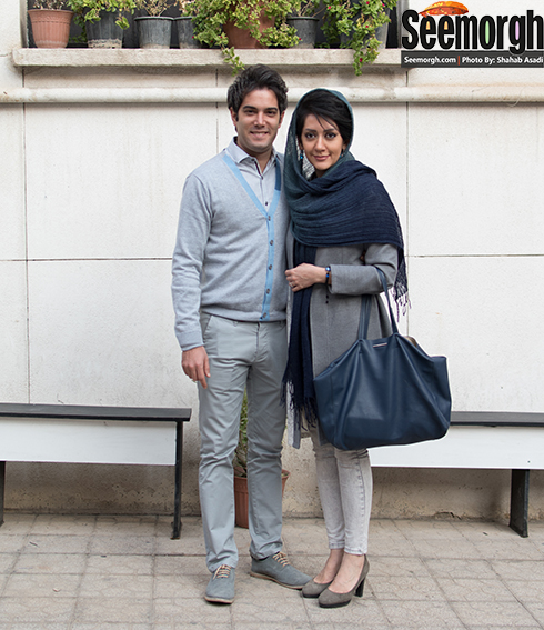 امیرعلی نبویان و همسرش در تماشاخانه ارغنون