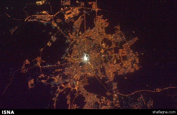 دو عکس زیبا از مکه و مدینه