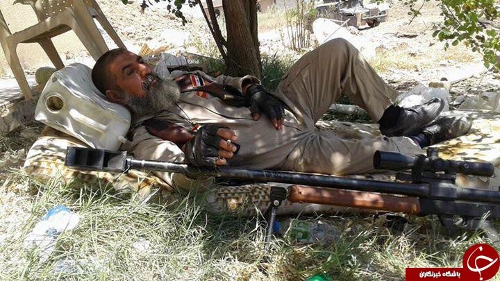 (تصویر) تیراندازی که فقط داعشی شکار می کند