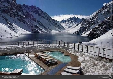 استخر آب گرم در شیلی 