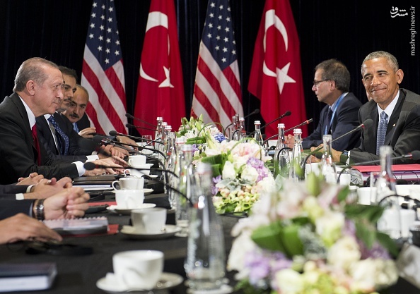 نگاه جالب اوباما به اردوغان در اولین دیدار بعد از کودتا/عکس
