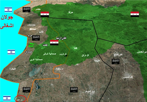 پاکسازی روستای مهم «العجرف» در استان قنیطره جنوب سوریه