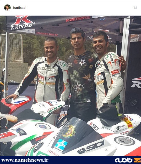 تکواندو‌کار المپیکی در پیست موتور سواری!/عکس