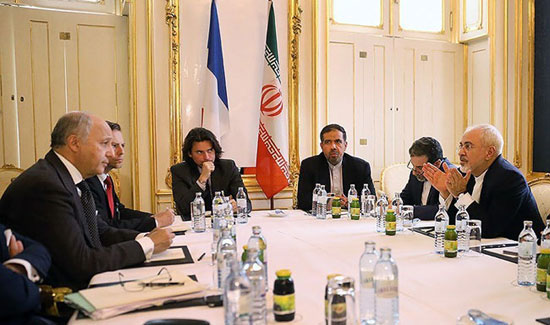 مذاکره ظریف با فابیوس در هتل کوبورگ/عکس