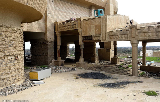 بقایای کاخ همسر صدام در شمال عراق+تصاویر