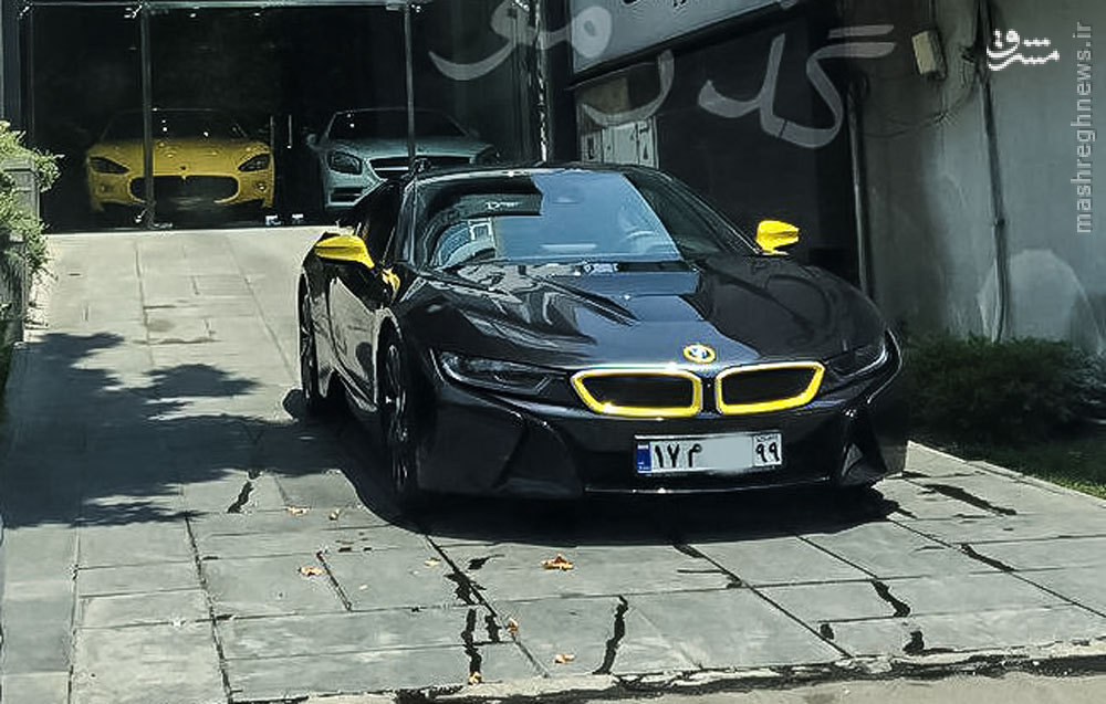 خاص‌ترین رنگ Bmw i8 در ایران/ عکس