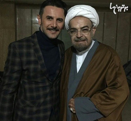 امین حیایی و حمید لولایی در پشت صحنه کار جدیدشان/عکس