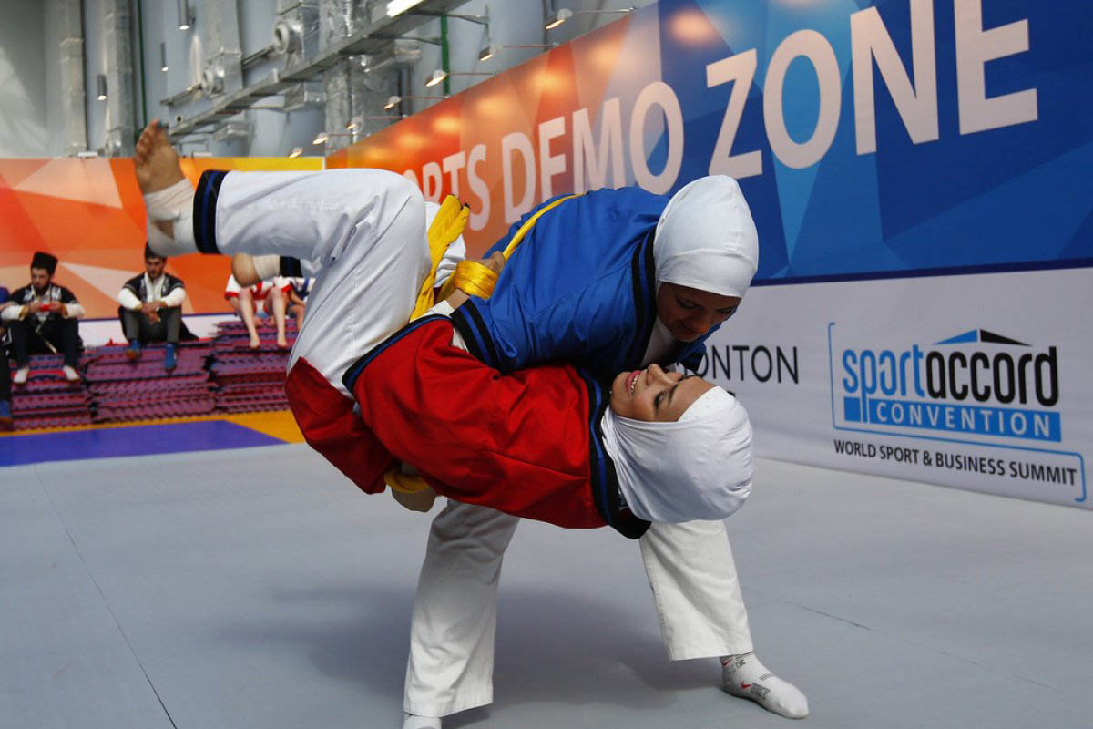 اولین حضور بانوان کشتی گیر ایرانی در میادین بین المللی/ عكس