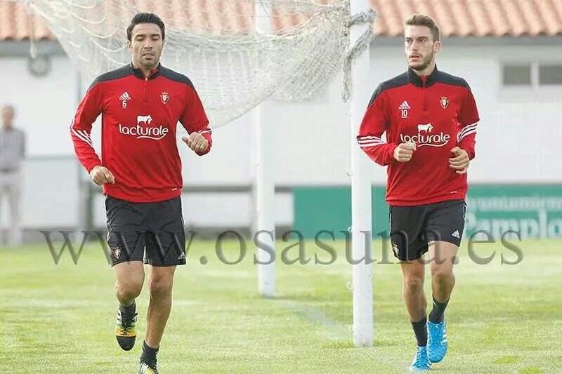 حضور نکونام در تمرينات اوساسونا (عکس)