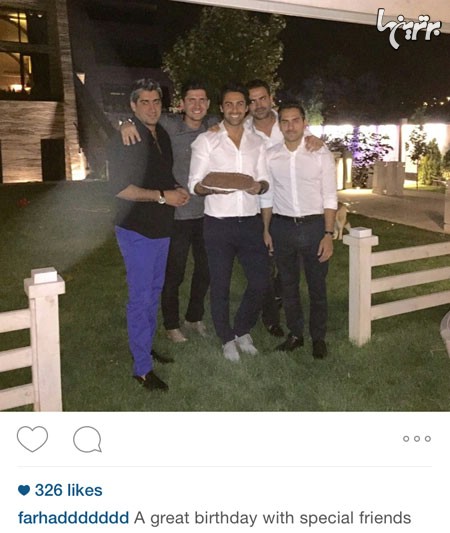 جشن تولد فرهاد مجیدی در کنار دوستان/عکس