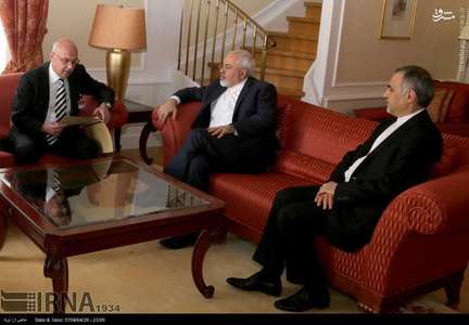 فابیوس و ظریف دیدارکردند/عکس