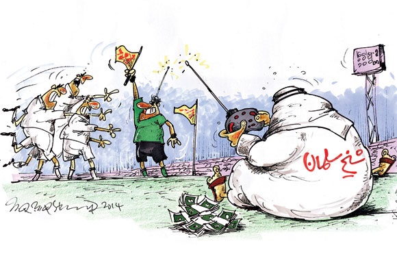 پشت پرده ایران - بحرین!/ کاریکاتور