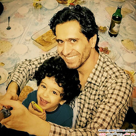 سلفی مهدی باقربیگی با پسرش/عکس