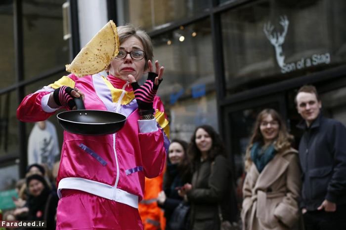 تصاویر/ مسابقه دویدن و درست کردن نان!