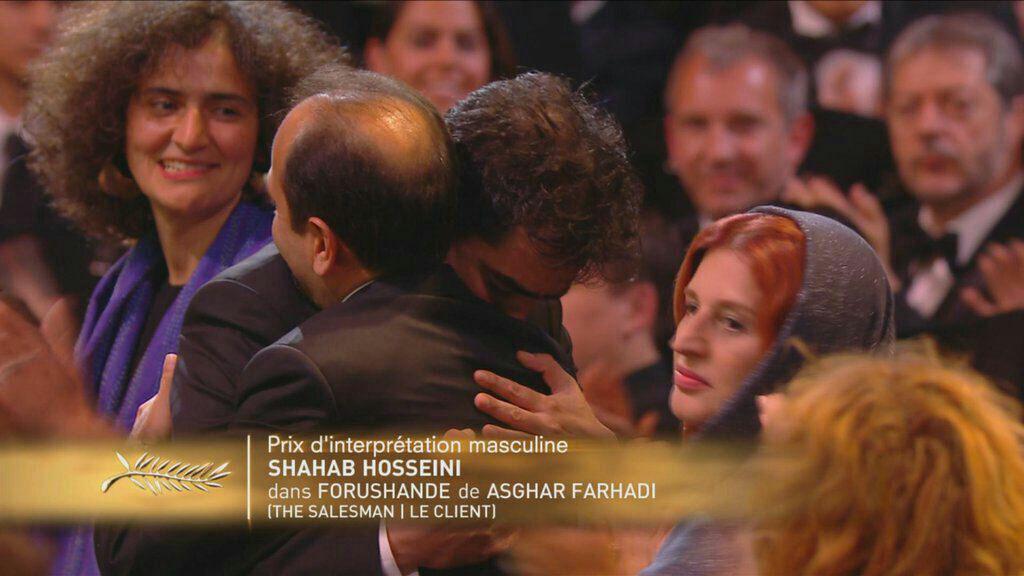 شهاب حسینی در آغوش اصغر فرهادی/ عکس