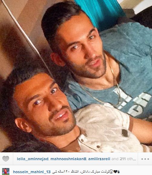 عکس/ تبریک تولد ماهینی به صادقیان!