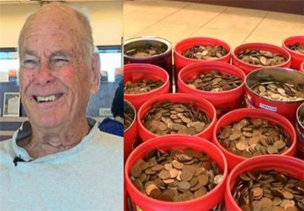 پس انداز 226 کیلوگرم سکه طی 63 سال +عکس