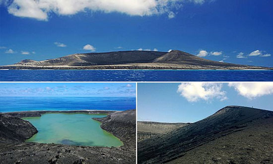 پیدایش جزیره جدید در اقیانوس آرام! +عکس