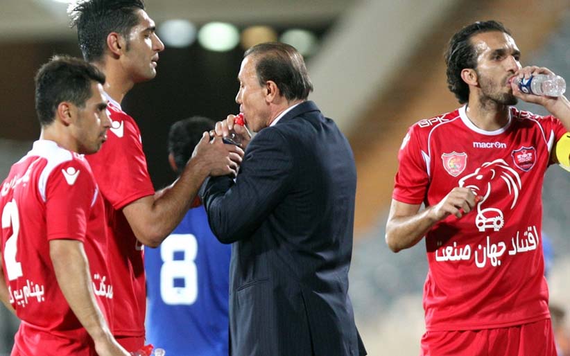 عکس/ اقدام عجیب سرمربی پرسپولیس