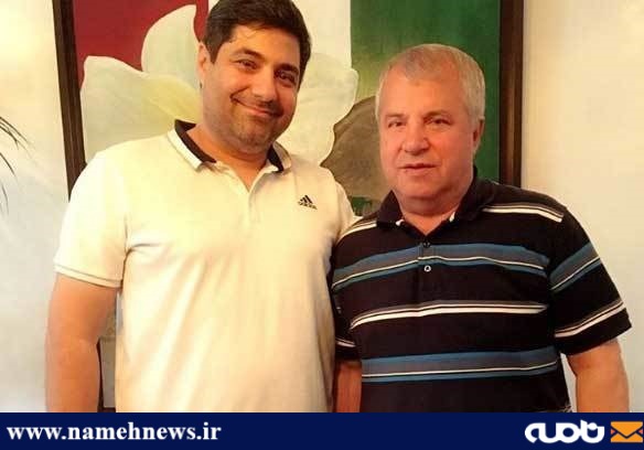 علی پروین در دفتر شهرام جزایری چه می کرد؟/ عکس